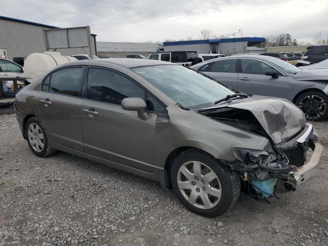 2HGFA16548H334167 - 2008 HONDA CIVIC LX GRAY photo 4