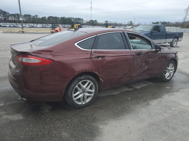 3FA6P0HD1GR182692 - 2016 FORD FUSION SE MAROON photo 3