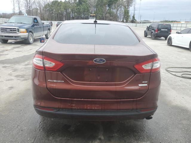 3FA6P0HD1GR182692 - 2016 FORD FUSION SE MAROON photo 6