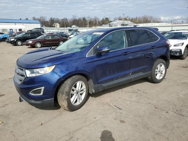 2FMPK4J93GBC39544 - 2016 FORD EDGE SEL BLUE photo 1