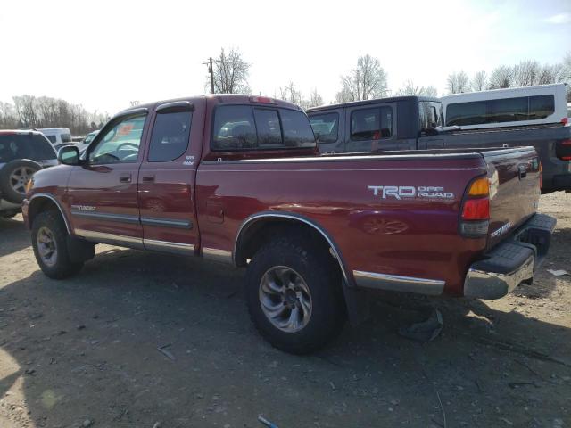 5TBBN44103S417200 - 2003 TOYOTA TUNDRA ACCESS CAB SR5 BURGUNDY photo 2