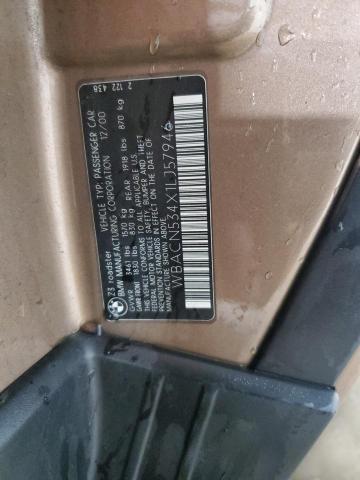 WBACN534X1LJ57946 - 2001 BMW Z3 3.0 TAN photo 12