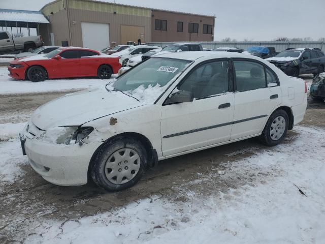 2HGES16375H567415 - 2005 HONDA CIVIC DX VP თეთრი ფოტო 1