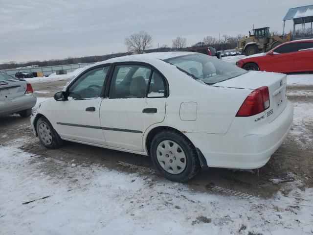 2HGES16375H567415 - 2005 HONDA CIVIC DX VP თეთრი ფოტო 2