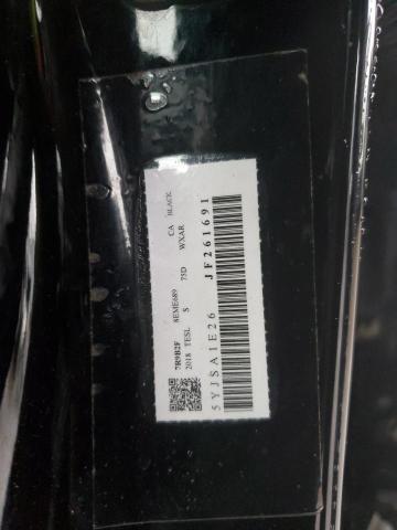 5YJSA1E26JF261691 - 2018 TESLA MODEL S 黑色 照片 13