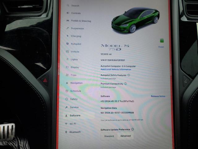 5YJSA1E26JF261691 - 2018 TESLA MODEL S 黑色 照片 9