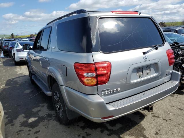 5TDZT34A52S102204 - 2002 TOYOTA SEQUOIA SR5 SILVER photo 2