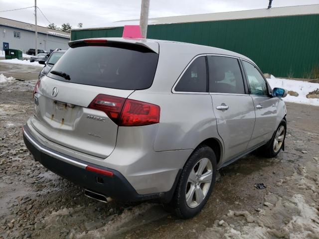 2HNYD2H65AH511108 - 2010 ACURA MDX TECHNOLOGY GRAY photo 3