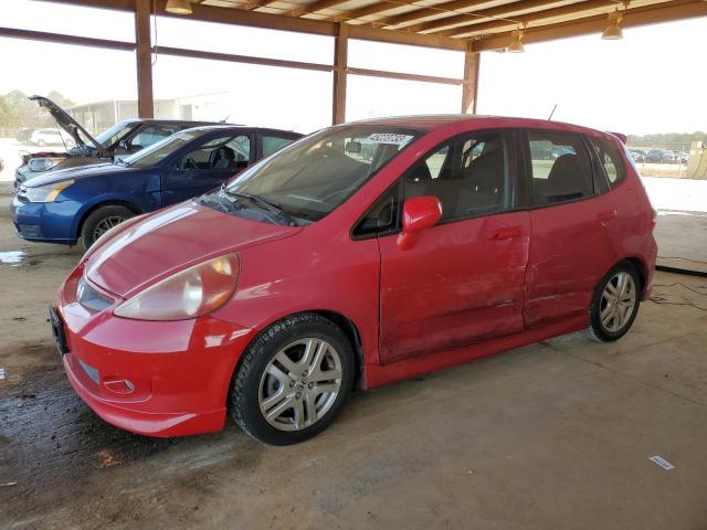 JHMGD38677S036519 - 2007 HONDA FIT S RED photo 1