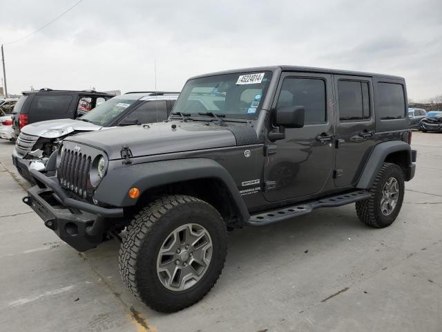 1C4BJWDG8HL698500 - 2017 JEEP WRANGLER U SPORT GRAY photo 1