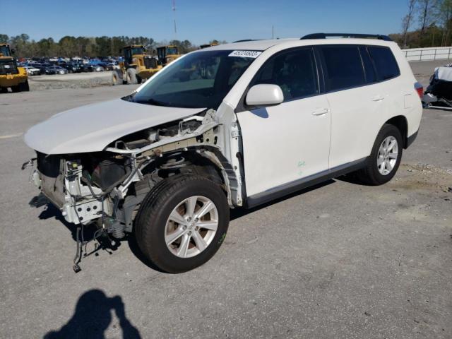 5TDZA3EH4CS028311 - 2012 TOYOTA HIGHLANDER BASE WHITE photo 1