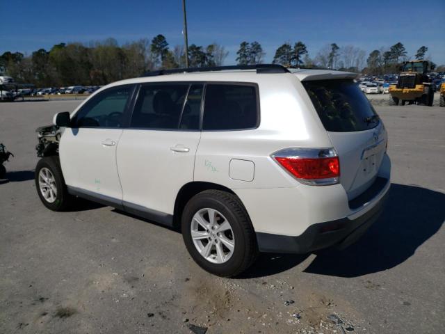 5TDZA3EH4CS028311 - 2012 TOYOTA HIGHLANDER BASE أبيض صورة 2