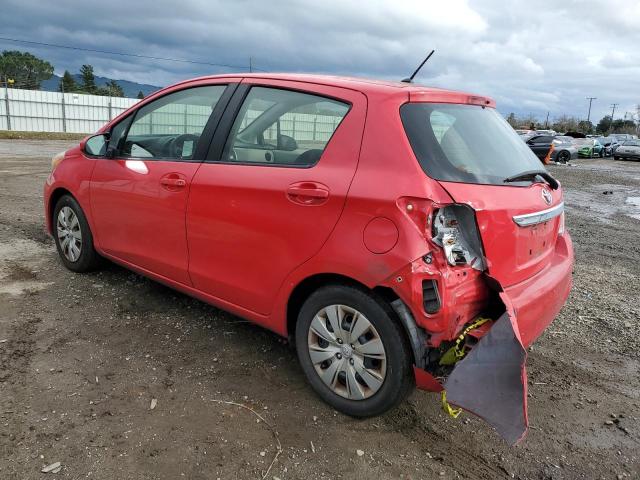 JTDKTUD32DD559673 - 2013 TOYOTA YARIS RED photo 2