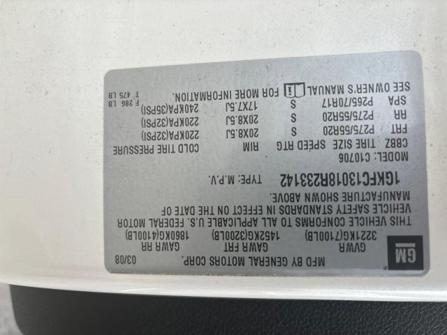 1GKFC13018R233142 - 2008 GMC YUKON CREAM photo 10