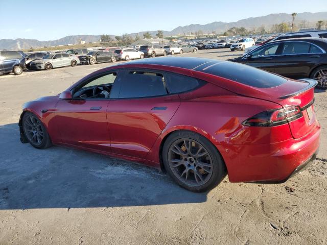 5YJSA1E53PF511536 - 2023 TESLA MODEL S RED photo 2