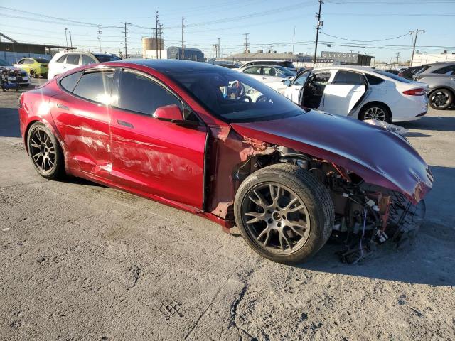 5YJSA1E53PF511536 - 2023 TESLA MODEL S RED photo 4
