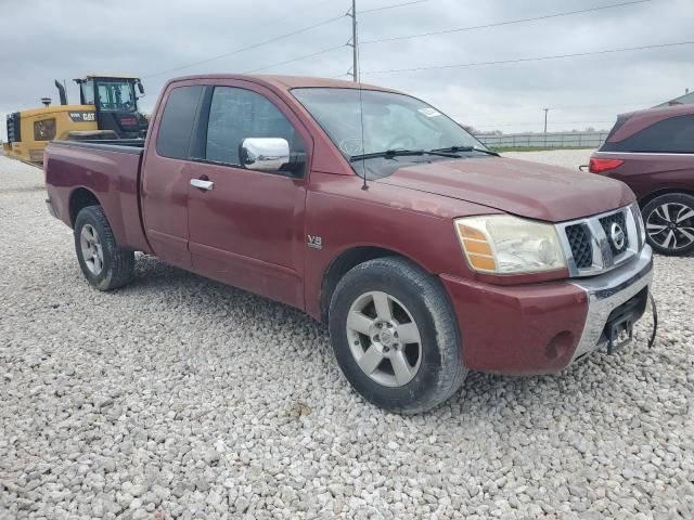 1N6AA06A84N544849 - 2004 NISSAN TITAN XE RED photo 4