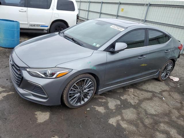 KMHD04LB7HU338730 - 2017 HYUNDAI ELANTRA SPORT GRAY photo 1