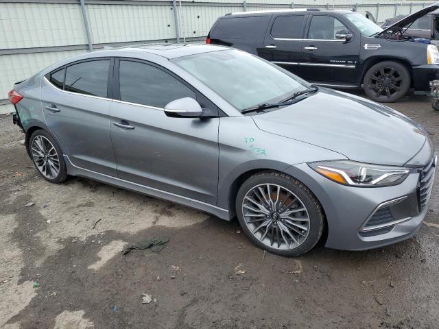 KMHD04LB7HU338730 - 2017 HYUNDAI ELANTRA SPORT GRAY photo 4