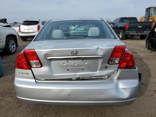 2HGES16503H577217 - 2003 HONDA CIVIC LX SILVER photo 6