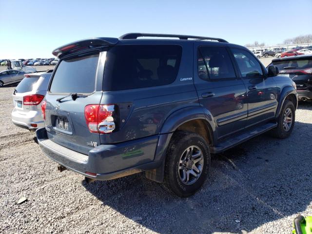 5TDZT38A86S274601 - 2006 TOYOTA SEQUOIA LIMITED BLUE photo 3