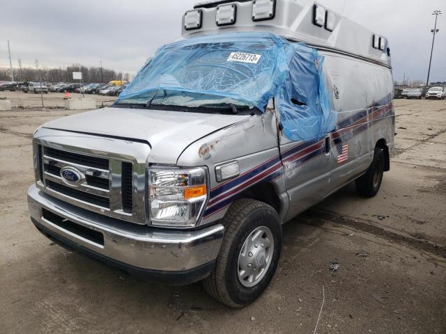 1FDSS3EL7EDB14936 - 2014 FORD ECONOLINE E350 SUPER DUTY VAN SILVER photo 1