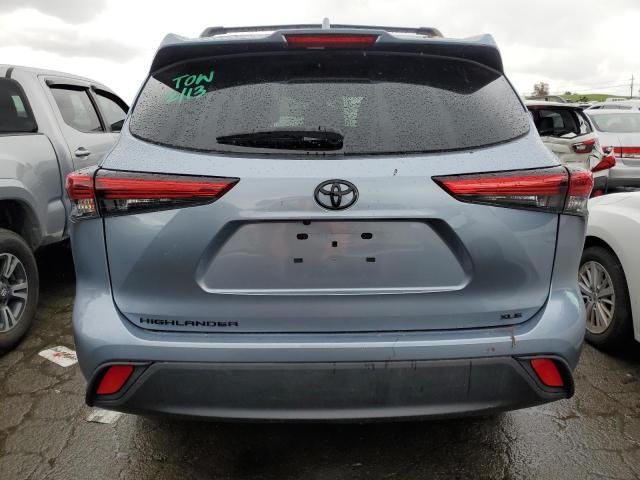 5TDHZRAH9NS119025 - 2022 TOYOTA HIGHLANDER XLE 蓝色 照片 6