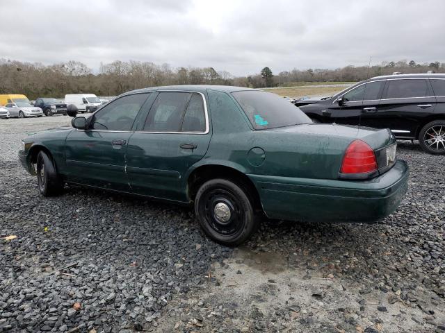 2FAHP71W85X149345 - 2005 FORD CROWN VICT POLICE INTERCEPTOR GREEN photo 2