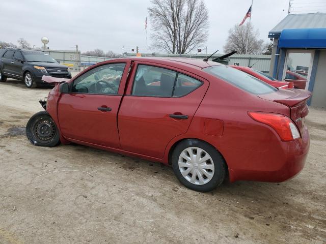 3N1CN7AP4EL835468 - 2014 NISSAN VERSA S RED photo 2