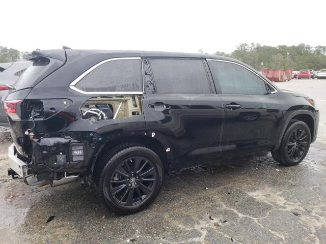 5TDKZRFH9KS357533 - 2019 TOYOTA HIGHLANDER SE BLACK photo 3