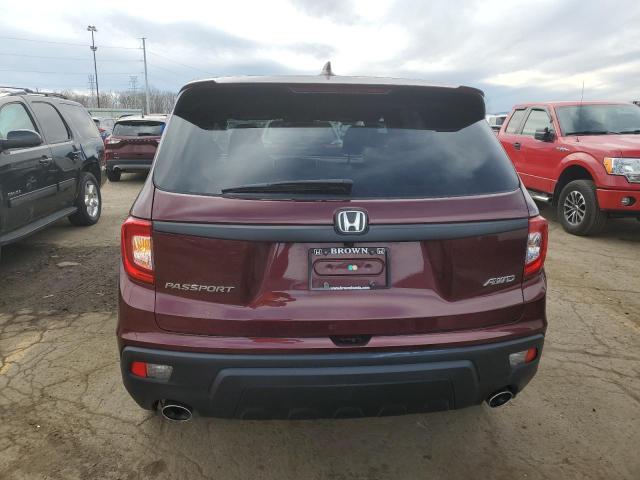 5FNYF8H59MB023395 - 2021 HONDA PASSPORT EXL ბურგუნდია ფოტო 6
