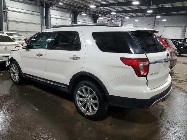 1FM5K8F87HGC27194 - 2017 FORD EXPLORER LIMITED WHITE photo 2