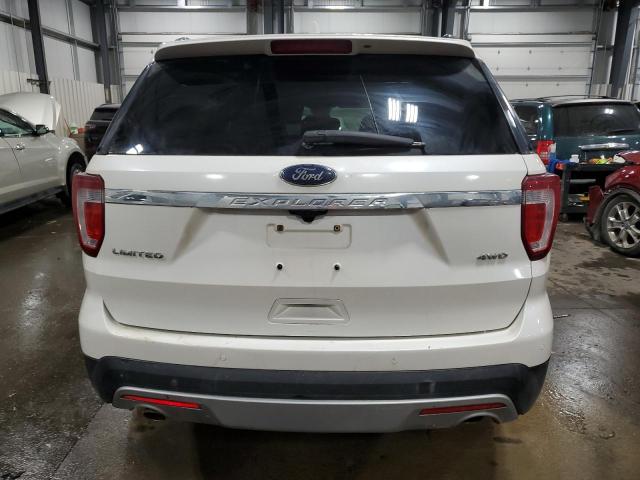 1FM5K8F87HGC27194 - 2017 FORD EXPLORER LIMITED WHITE photo 6