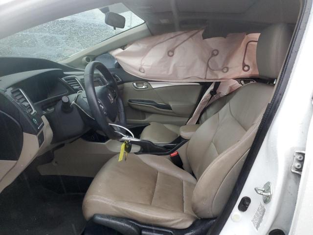 19XFB2F94DE200043 - 2013 HONDA CIVIC EXL თეთრი ფოტო 7