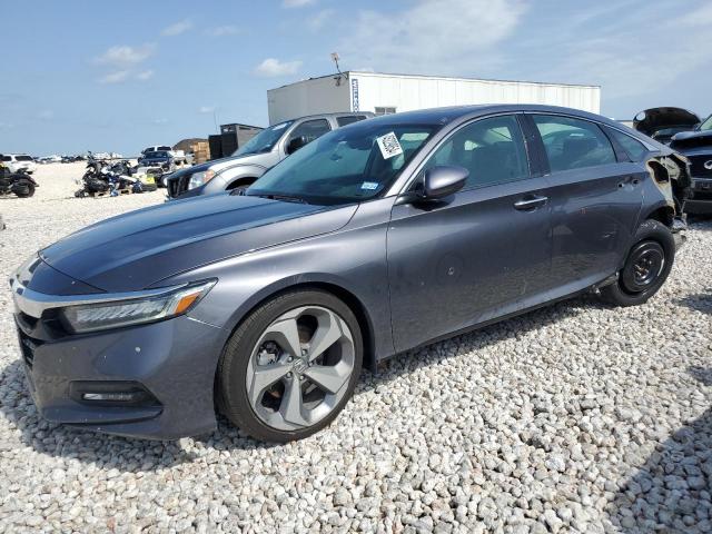 1HGCV1F92JA004798 - 2018 HONDA ACCORD TOURING GRAY photo 1