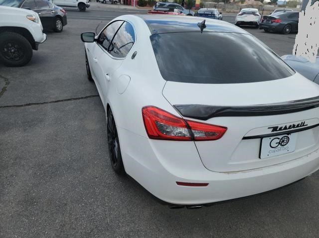 ZAM57XSA0E1089436 - 2014 MASERATI GHIBLI WHITE photo 3