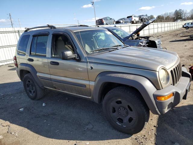 1J4GL48KX4W220648 - 2004 JEEP LIBERTY SPORT GRAY photo 4