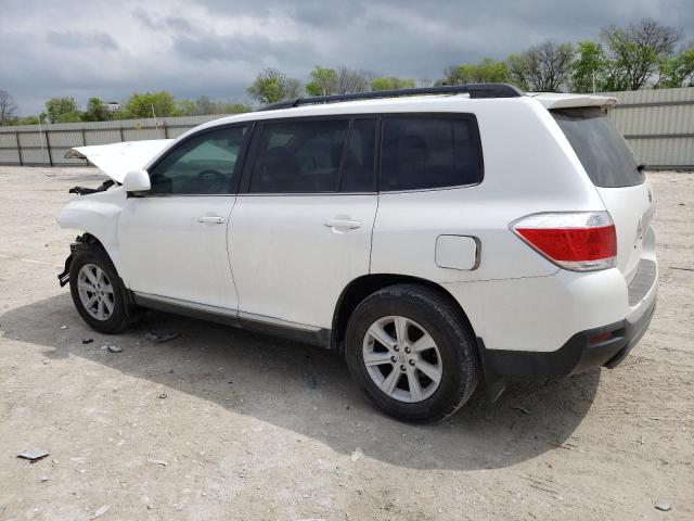 5TDZK3EH8DS122478 - 2013 TOYOTA HIGHLANDER BASE Ақ фото 2