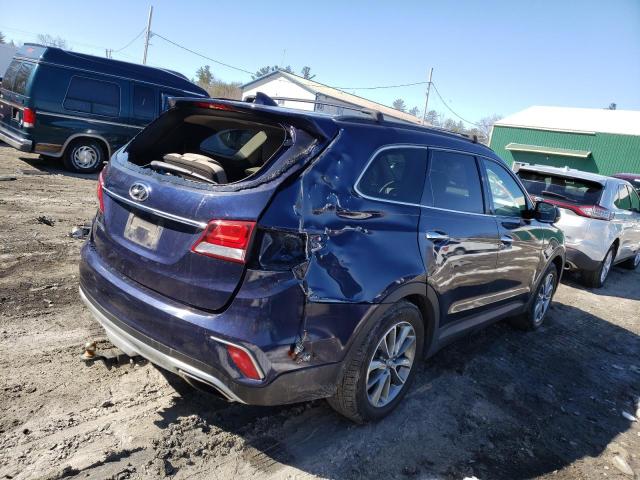 KM8SM4HF3HU189434 - 2017 HYUNDAI SANTA FE SE BLUE photo 3