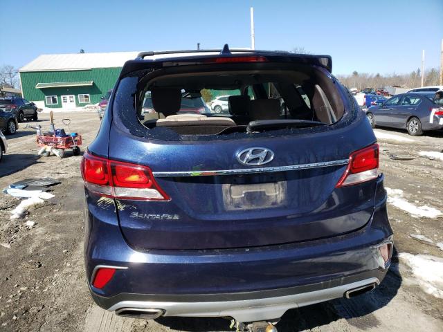 KM8SM4HF3HU189434 - 2017 HYUNDAI SANTA FE SE BLUE photo 6