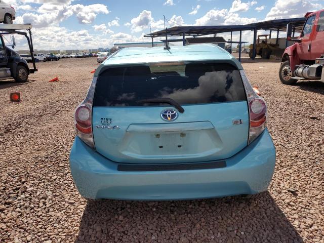 JTDKDTB37D1034197 - 2013 TOYOTA PRIUS C TURQUOISE photo 6