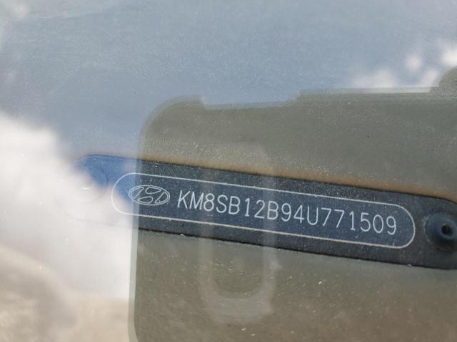 KM8SB12B94U771509 - 2004 HYUNDAI SANTA FE GL GOLD photo 12