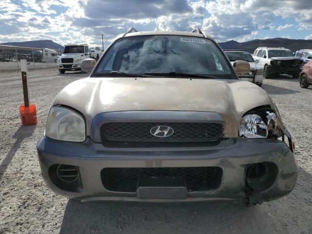 KM8SB12B94U771509 - 2004 HYUNDAI SANTA FE GL GOLD photo 5