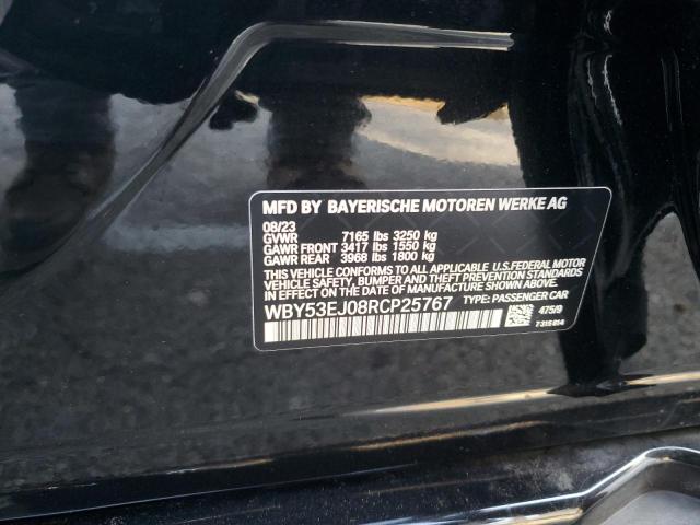 WBY53EJ08RCP25767 - 2024 BMW I7 XDRIVE60 Schwarz Foto 12