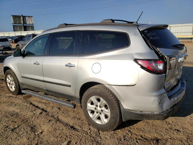 1GNKRFED7DJ102710 - 2013 CHEVROLET TRAVERSE LS SILVER photo 2