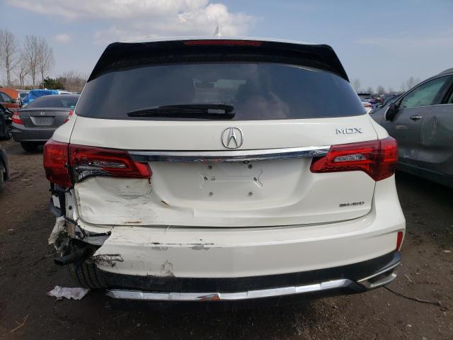 5FRYD4H48HB502904 - 2017 ACURA MDX NAVI WHITE photo 6