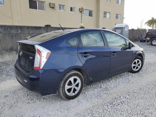 JTDKN3DU1D1633146 - 2013 TOYOTA PRIUS BLUE photo 3