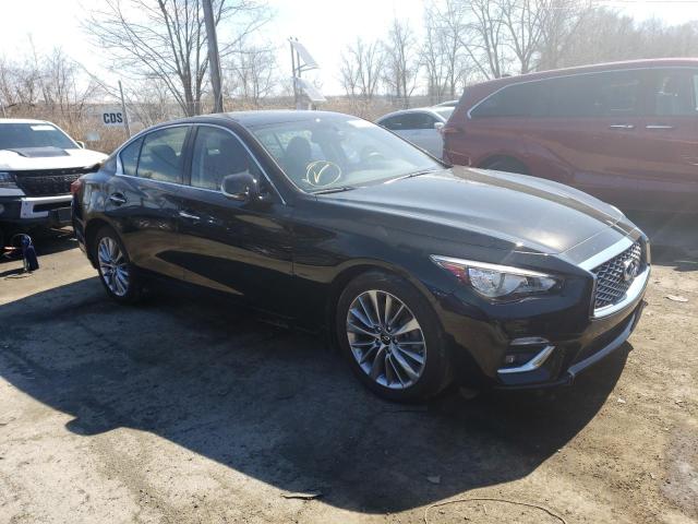 JN1EV7BRXNM340285 - 2022 INFINITI Q50 LUXE BLACK photo 4