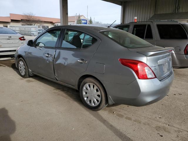 3N1CN7AP8DL878208 - 2013 NISSAN VERSA S GRAY photo 2