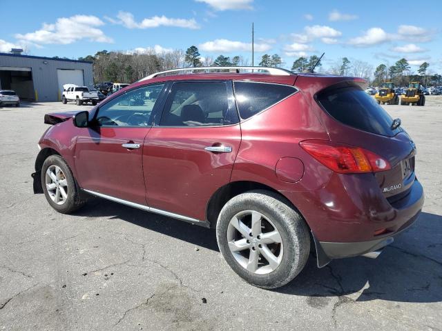 JN8AZ1MUXAW020482 - 2010 NISSAN MURANO S MAROON photo 2